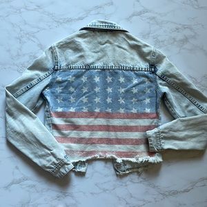 Cotton On Flag Denim Jacket